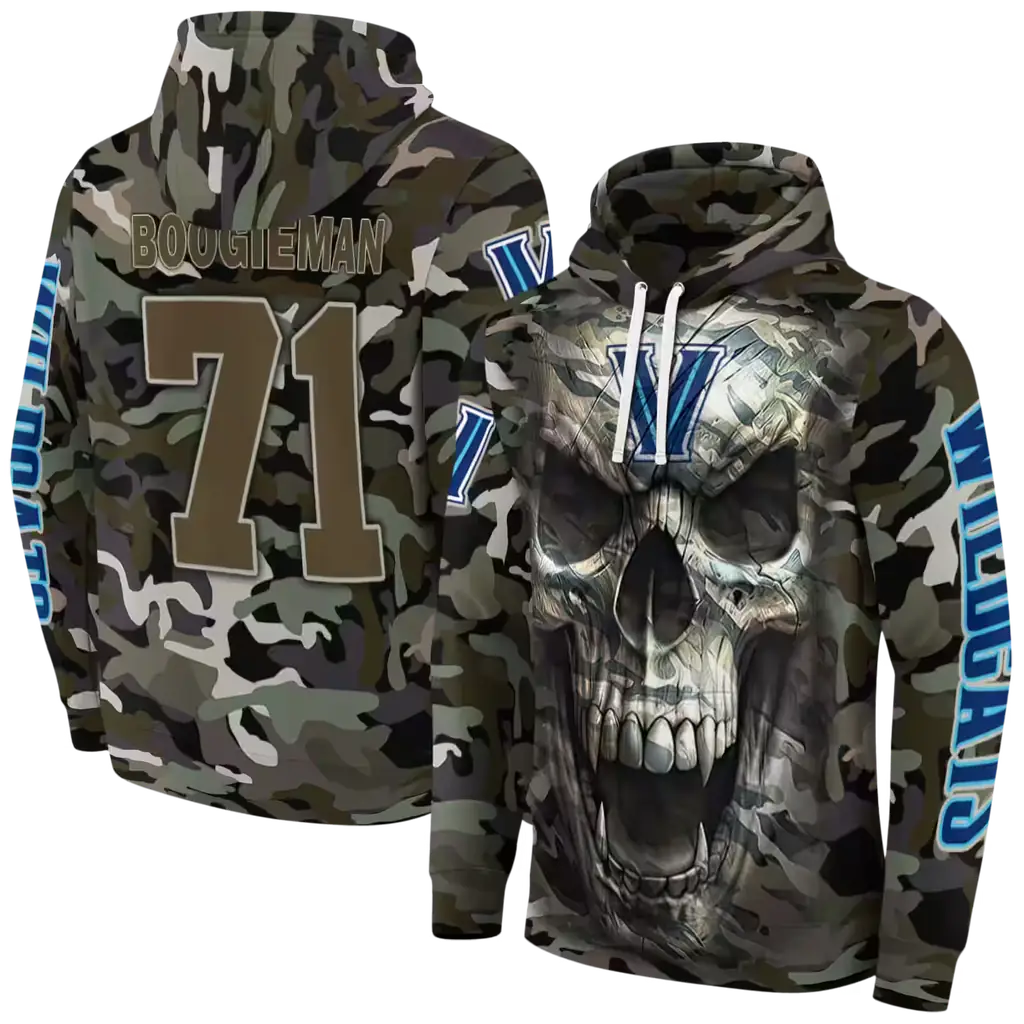personalized villanova wildcats camo skull hoodie fashion forward personalized villanova wildcats camo skull hoodie fashion forward