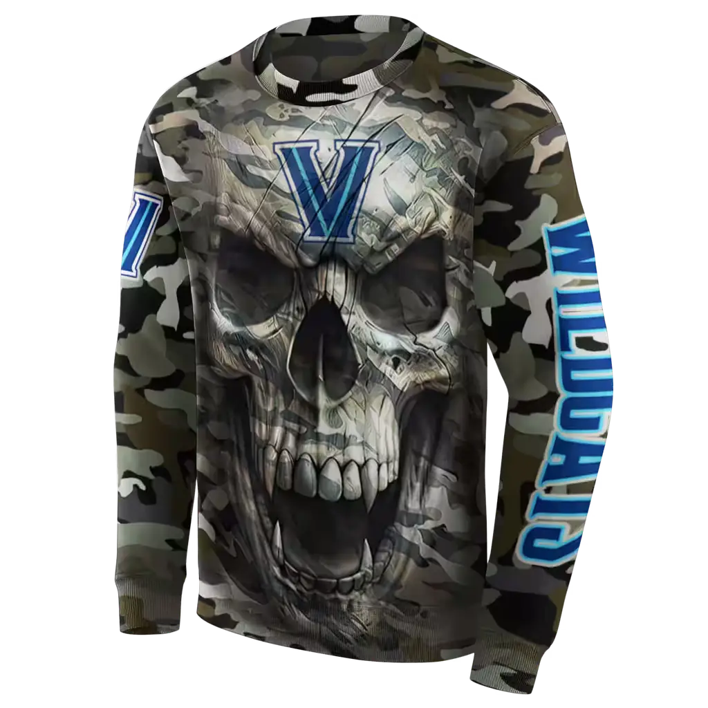 personalized villanova wildcats camo skull hoodie new arrival personalized villanova wildcats camo skull hoodie new arrival