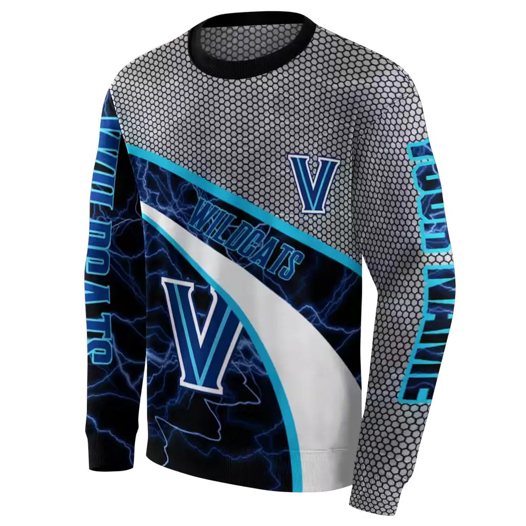 personalized villanova wildcats hexagonal mesh navy black gray hoodie new arrival personalized villanova wildcats hexagonal mesh navy black gray hoodie new arrival