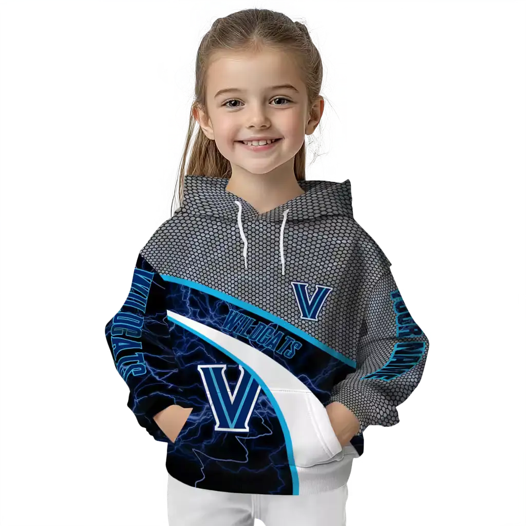 personalized villanova wildcats hexagonal mesh navy black gray hoodie top rated personalized villanova wildcats hexagonal mesh navy black gray hoodie top rated