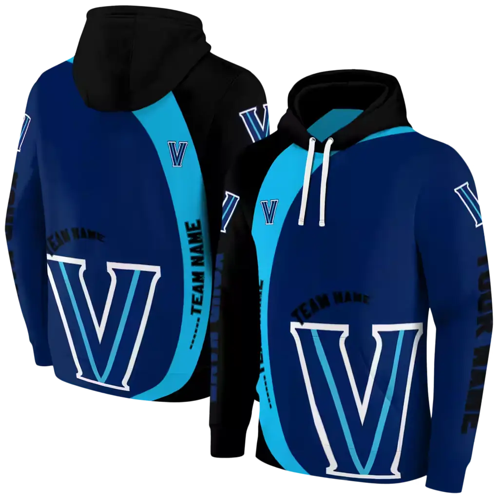 personalized villanova wildcats minimalist design navy black hoodie fashion forward personalized villanova wildcats minimalist design navy black hoodie fashion forward