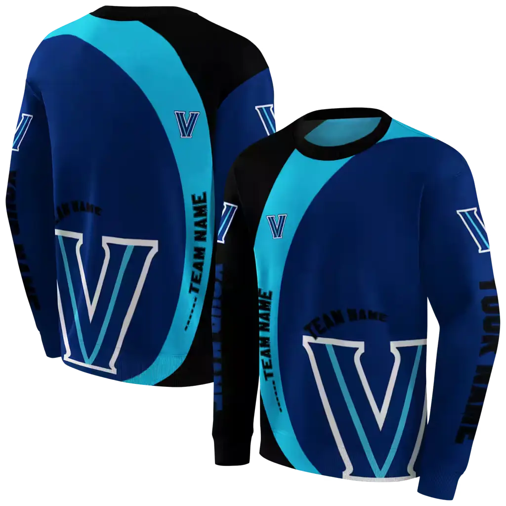 personalized villanova wildcats minimalist design navy black hoodie premium grade personalized villanova wildcats minimalist design navy black hoodie premium grade