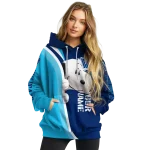 personalized villanova wildcats peeking snoopy navy hoodie best selling