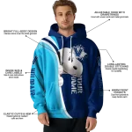 personalized villanova wildcats peeking snoopy navy hoodie best selling