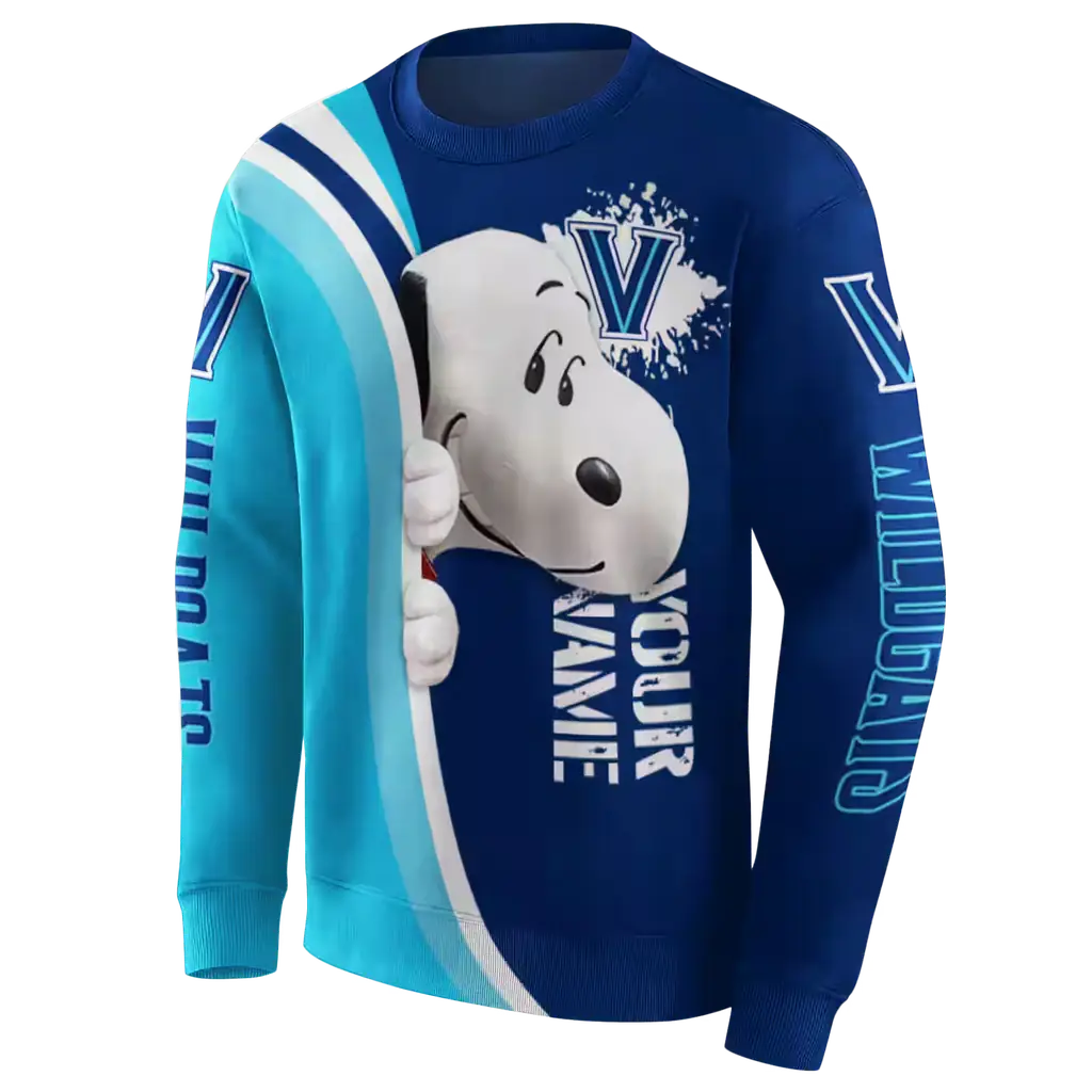 personalized villanova wildcats peeking snoopy navy hoodie new arrival personalized villanova wildcats peeking snoopy navy hoodie new arrival