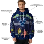 personalized villanova wildcats spongebob patrick star navy hoodie best selling