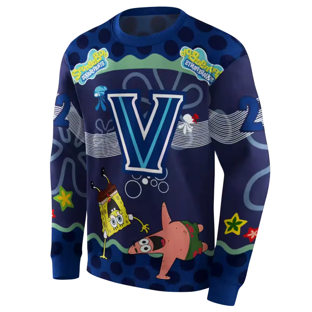 personalized villanova wildcats spongebob patrick star navy hoodie new arrival personalized villanova wildcats spongebob patrick star navy hoodie new arrival