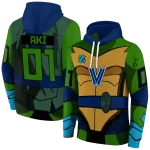 personalized villanova wildcats superhero armor navy green hoodie best selling