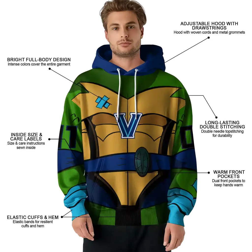 personalized villanova wildcats superhero armor navy green hoodie latest model personalized villanova wildcats superhero armor navy green hoodie latest model