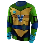 personalized villanova wildcats superhero armor navy green hoodie best selling