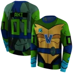 personalized villanova wildcats superhero armor navy green hoodie best selling