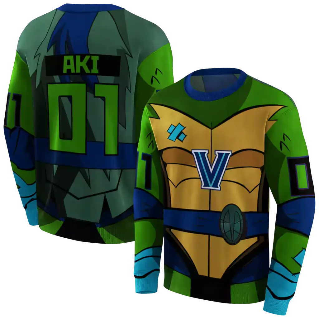 personalized villanova wildcats superhero armor navy green hoodie premium grade personalized villanova wildcats superhero armor navy green hoodie premium grade
