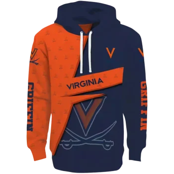 personalized virginia cavaliers abstract shape blue hoodie best selling
