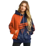 personalized virginia cavaliers abstract shape blue hoodie best selling