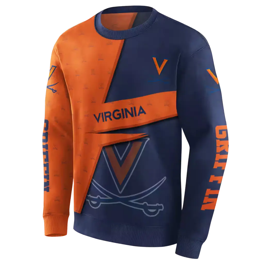 personalized virginia cavaliers abstract shape blue hoodie new arrival personalized virginia cavaliers abstract shape blue hoodie new arrival
