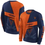 personalized virginia cavaliers abstract shape blue hoodie best selling