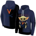 personalized virginia cavaliers baby yoda blue black hoodie best selling