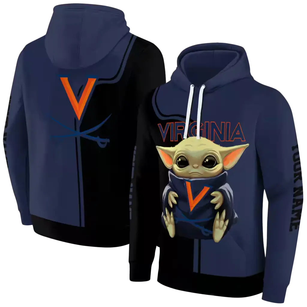 personalized virginia cavaliers baby yoda blue black hoodie fashion forward personalized virginia cavaliers baby yoda blue black hoodie fashion forward