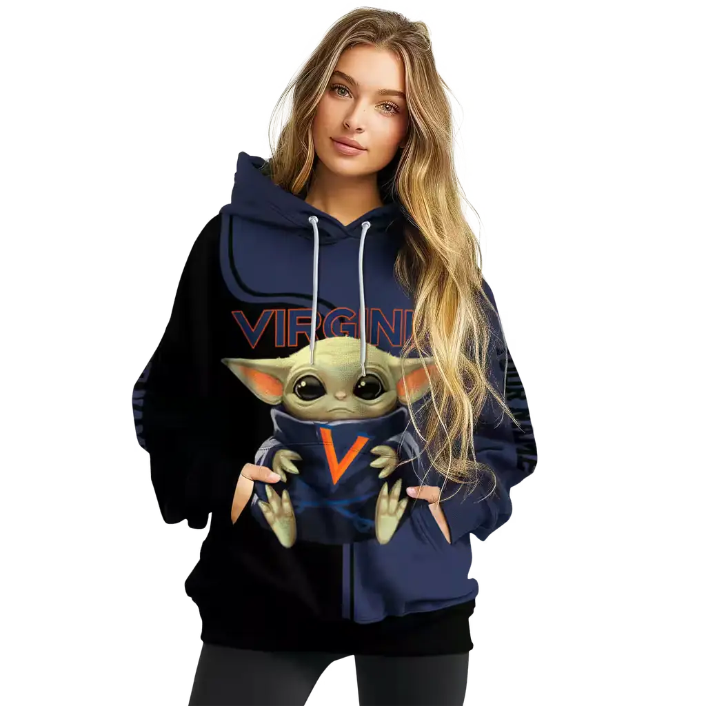 personalized virginia cavaliers baby yoda blue black hoodie high quality personalized virginia cavaliers baby yoda blue black hoodie high quality