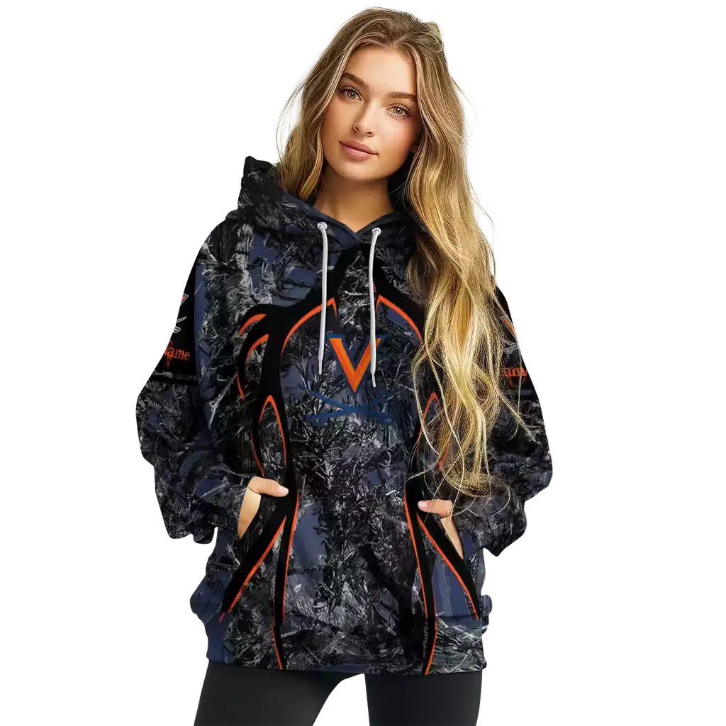 personalized virginia cavaliers hunting theme blue black hoodie high quality personalized virginia cavaliers hunting theme blue black hoodie high quality