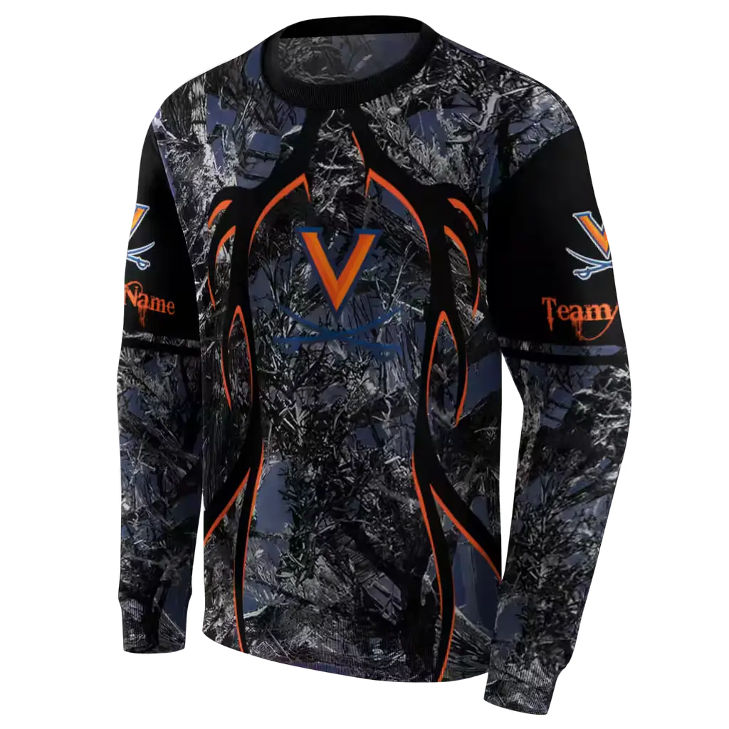 personalized virginia cavaliers hunting theme blue black hoodie new arrival personalized virginia cavaliers hunting theme blue black hoodie new arrival