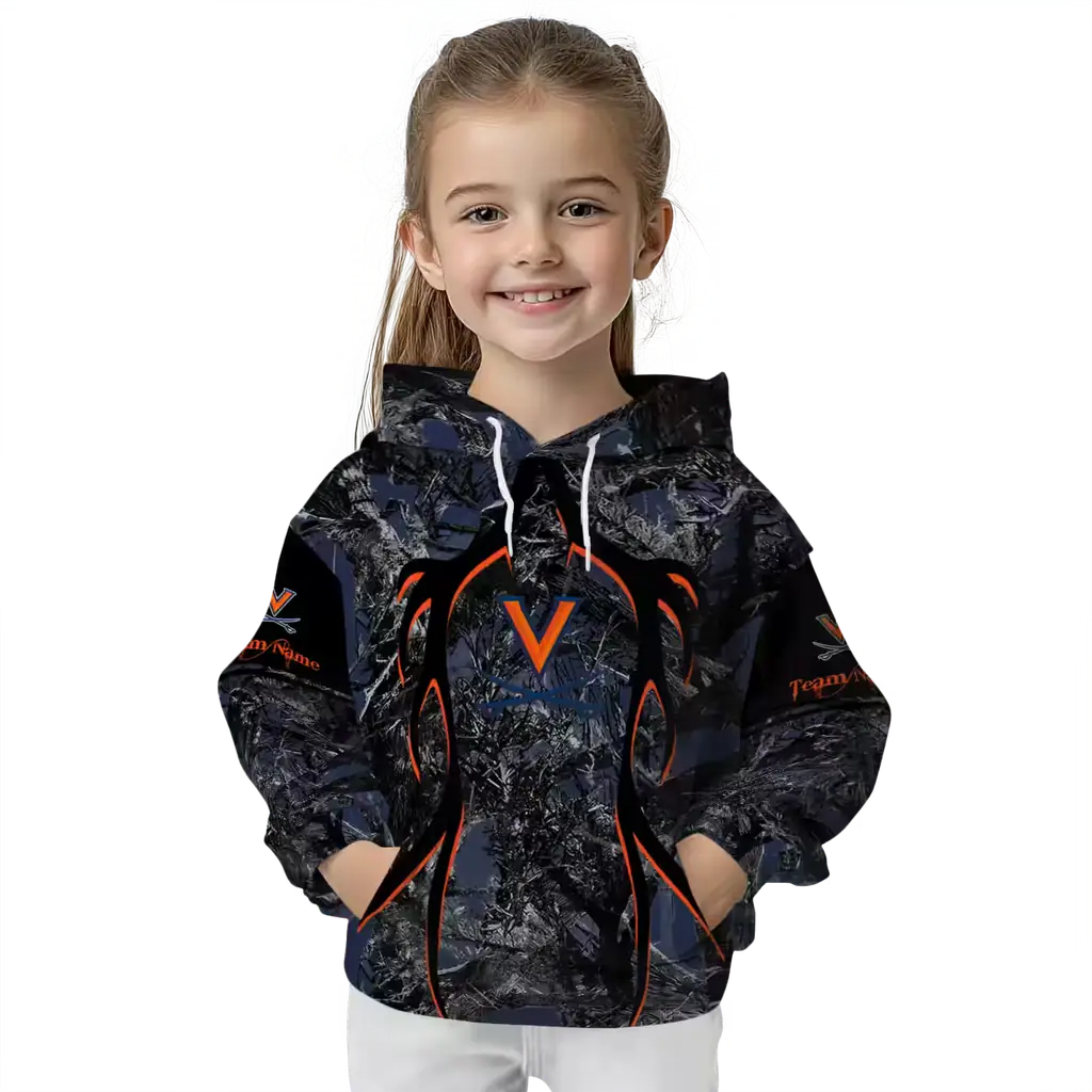 personalized virginia cavaliers hunting theme blue black hoodie top rated personalized virginia cavaliers hunting theme blue black hoodie top rated