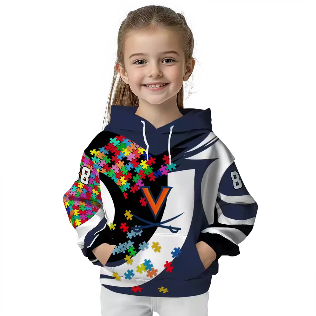 personalized virginia cavaliers puzzle pieces blue hoodie top rated personalized virginia cavaliers puzzle pieces blue hoodie top rated