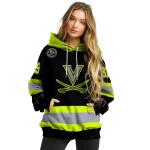 personalized virginia cavaliers safety motif black neon green hoodie best selling