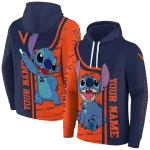 personalized virginia cavaliers stitch blue hoodie best selling