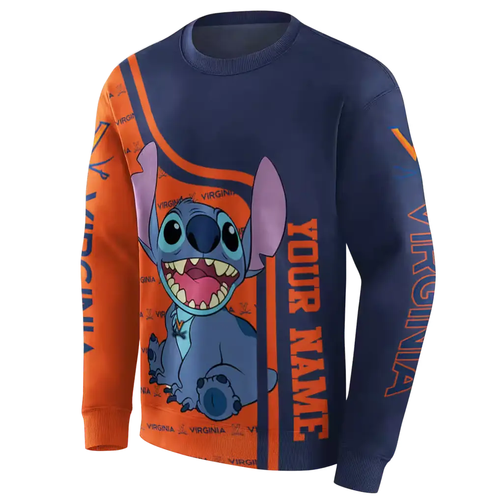personalized virginia cavaliers stitch blue hoodie new arrival personalized virginia cavaliers stitch blue hoodie new arrival