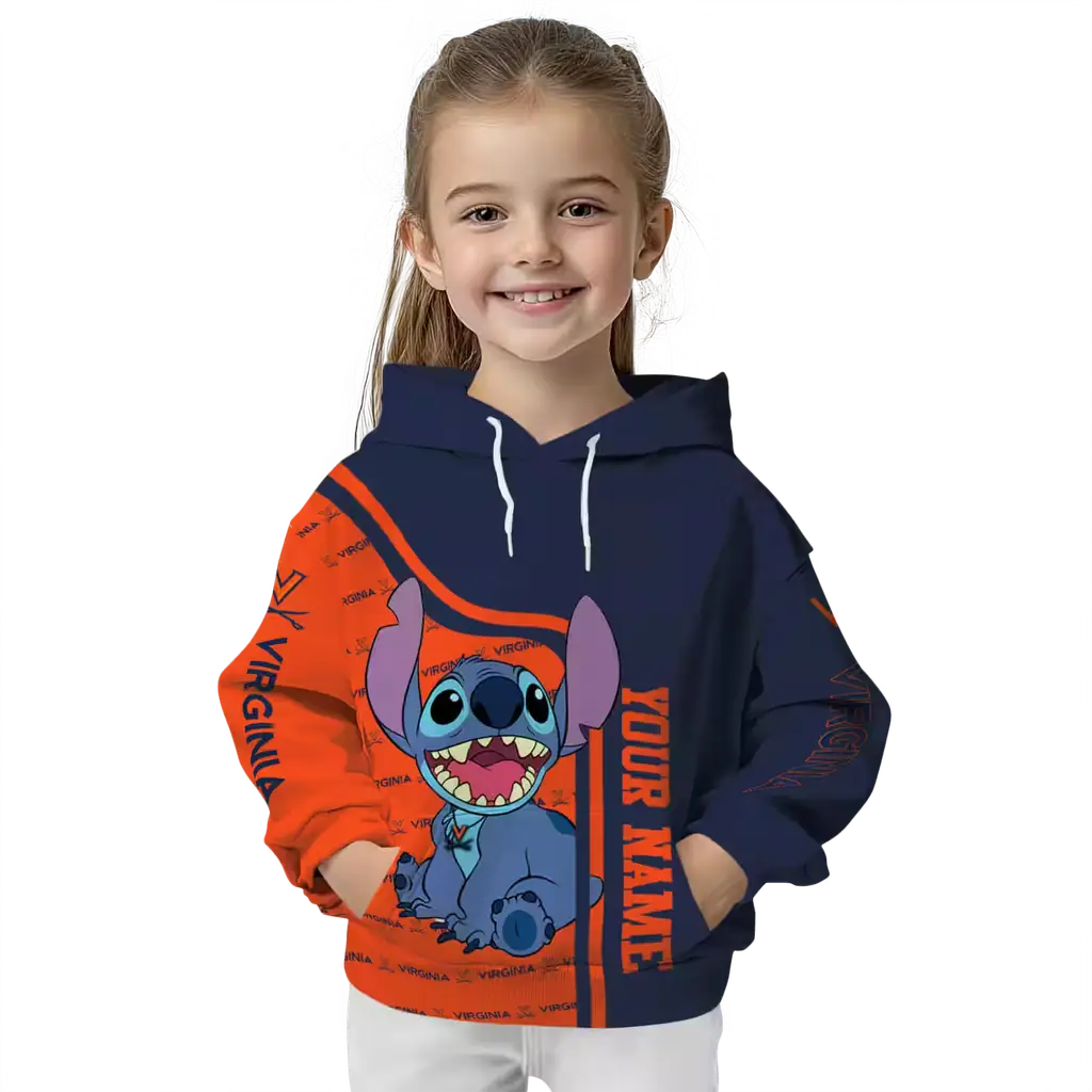 personalized virginia cavaliers stitch blue hoodie top rated personalized virginia cavaliers stitch blue hoodie top rated