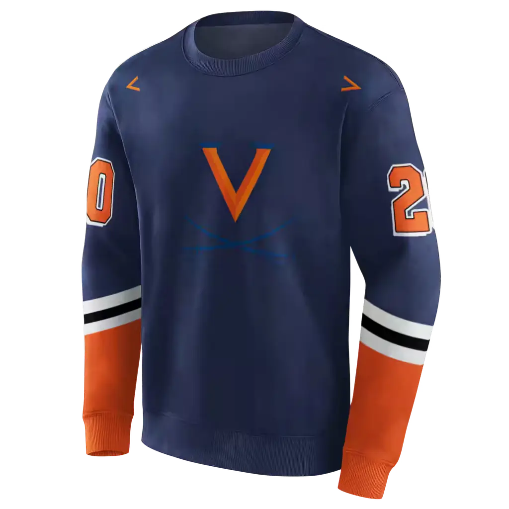 personalized virginia cavaliers striped sleeves blue hoodie new arrival personalized virginia cavaliers striped sleeves blue hoodie new arrival