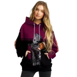 personalized virginia tech hokies baby groot maroon black hoodie best selling