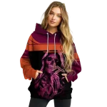 personalized virginia tech hokies grim reaper maroon black hoodie best selling