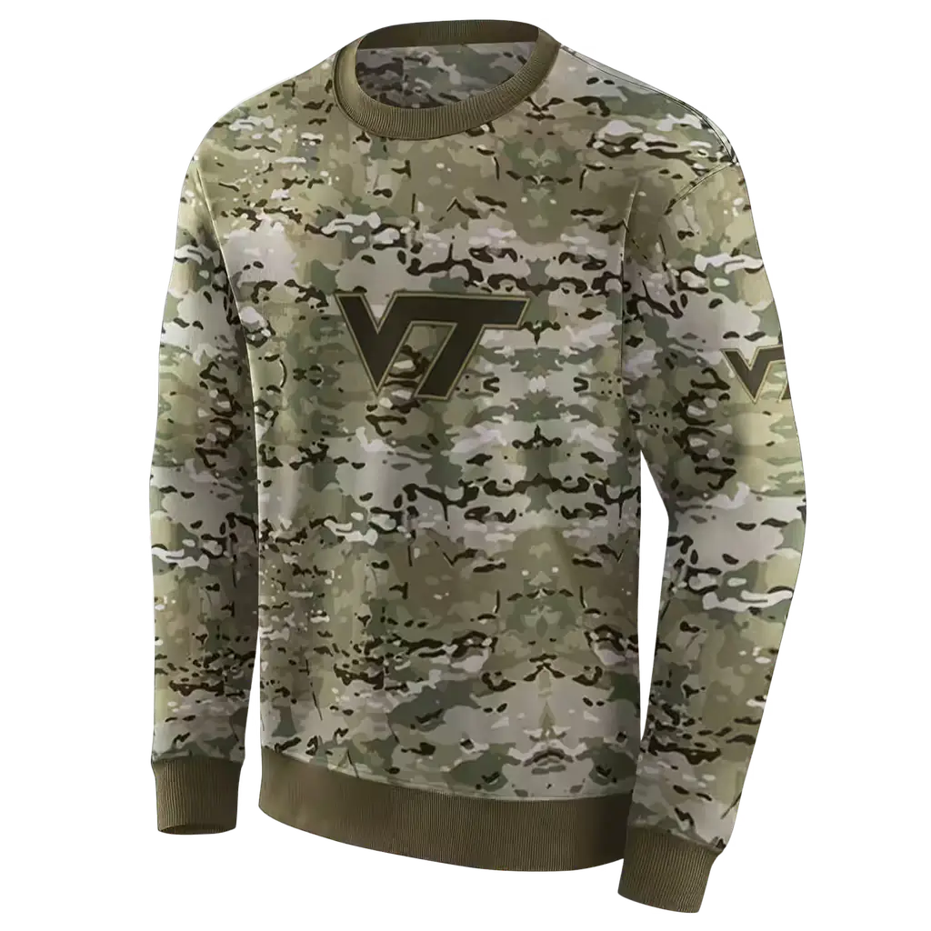 personalized virginia tech hokies military style hoodie new arrival personalized virginia tech hokies military style hoodie new arrival