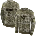 personalized virginia tech hokies military style hoodie best selling