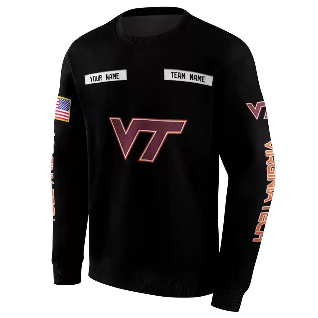 personalized virginia tech hokies punisher skull black hoodie new arrival personalized virginia tech hokies punisher skull black hoodie new arrival