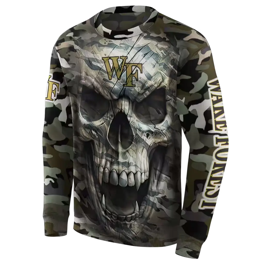 personalized wake forest demon deacons camo skull hoodie new arrival personalized wake forest demon deacons camo skull hoodie new arrival