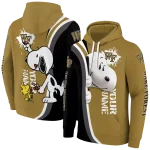 personalized wake forest demon deacons peeking snoopy gold hoodie best selling