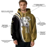 personalized wake forest demon deacons peeking snoopy gold hoodie best selling