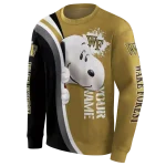 personalized wake forest demon deacons peeking snoopy gold hoodie best selling