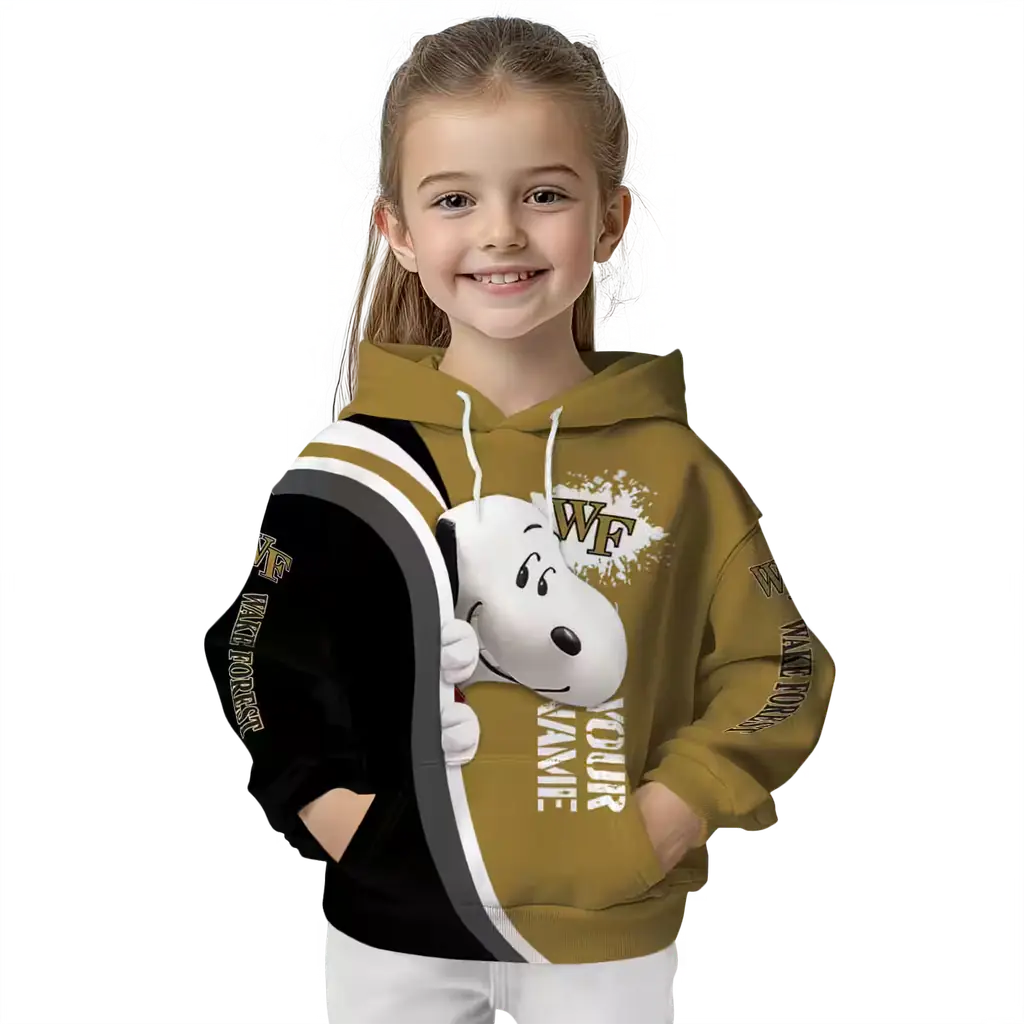 personalized wake forest demon deacons peeking snoopy gold hoodie top rated personalized wake forest demon deacons peeking snoopy gold hoodie top rated