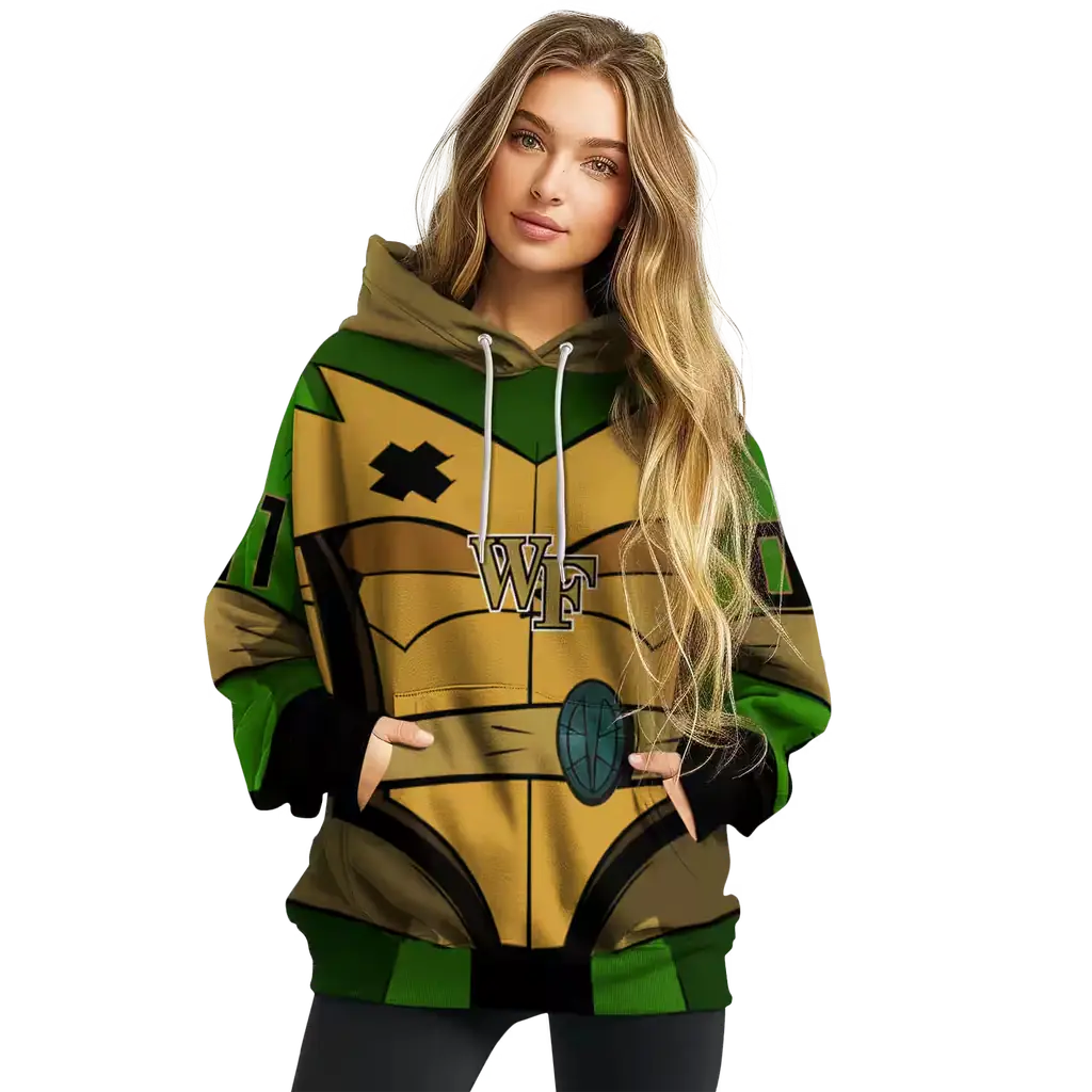 personalized wake forest demon deacons superhero armor gold green hoodie high quality personalized wake forest demon deacons superhero armor gold green hoodie high quality