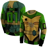 personalized wake forest demon deacons superhero armor gold green hoodie best selling