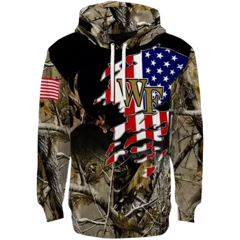 personalized wake forest demon deacons tree camo hoodie best selling