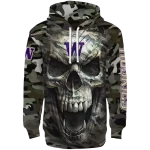 personalized washington huskies camo skull hoodie best selling