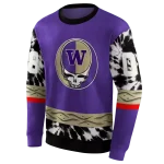 personalized washington huskies grateful vibes purple hoodie best selling
