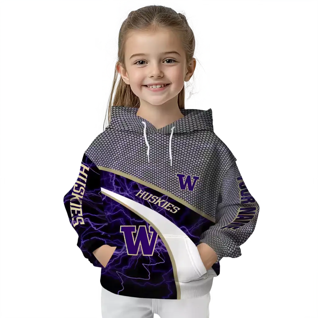 personalized washington huskies hexagonal mesh purple black gray hoodie top rated personalized washington huskies hexagonal mesh purple black gray hoodie top rated