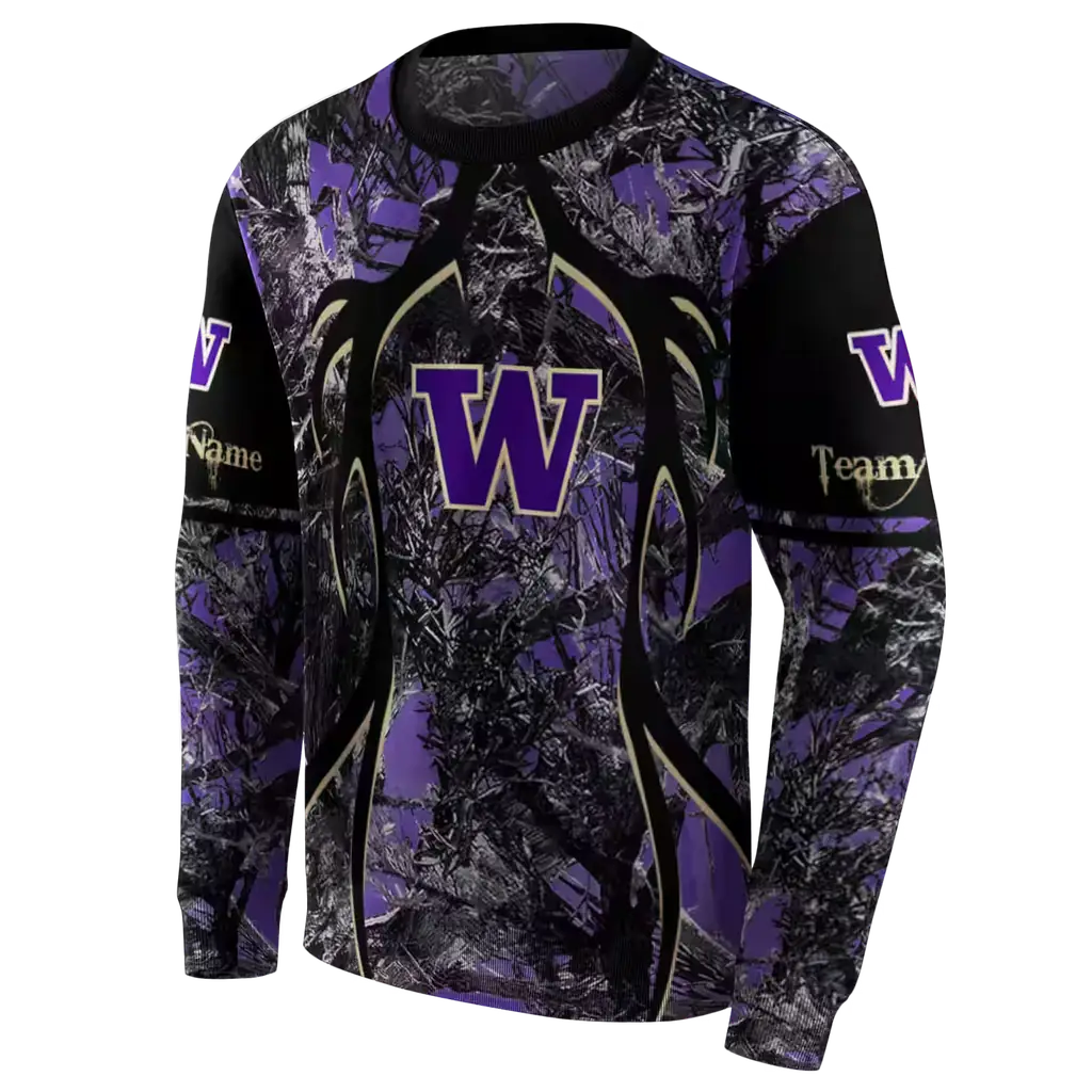 personalized washington huskies hunting theme purple black hoodie new arrival personalized washington huskies hunting theme purple black hoodie new arrival