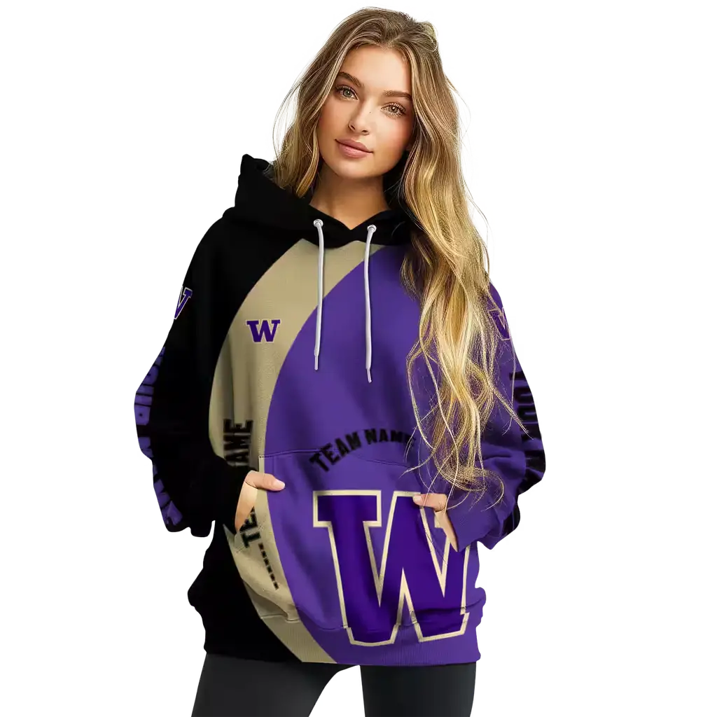 personalized washington huskies minimalist design purple black hoodie high quality personalized washington huskies minimalist design purple black hoodie high quality